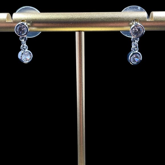 Swarovski Crystal Y Necklace Earring Set NWOT Bridal Glam Elegant Jewelry Gift - Picture 5 of 14